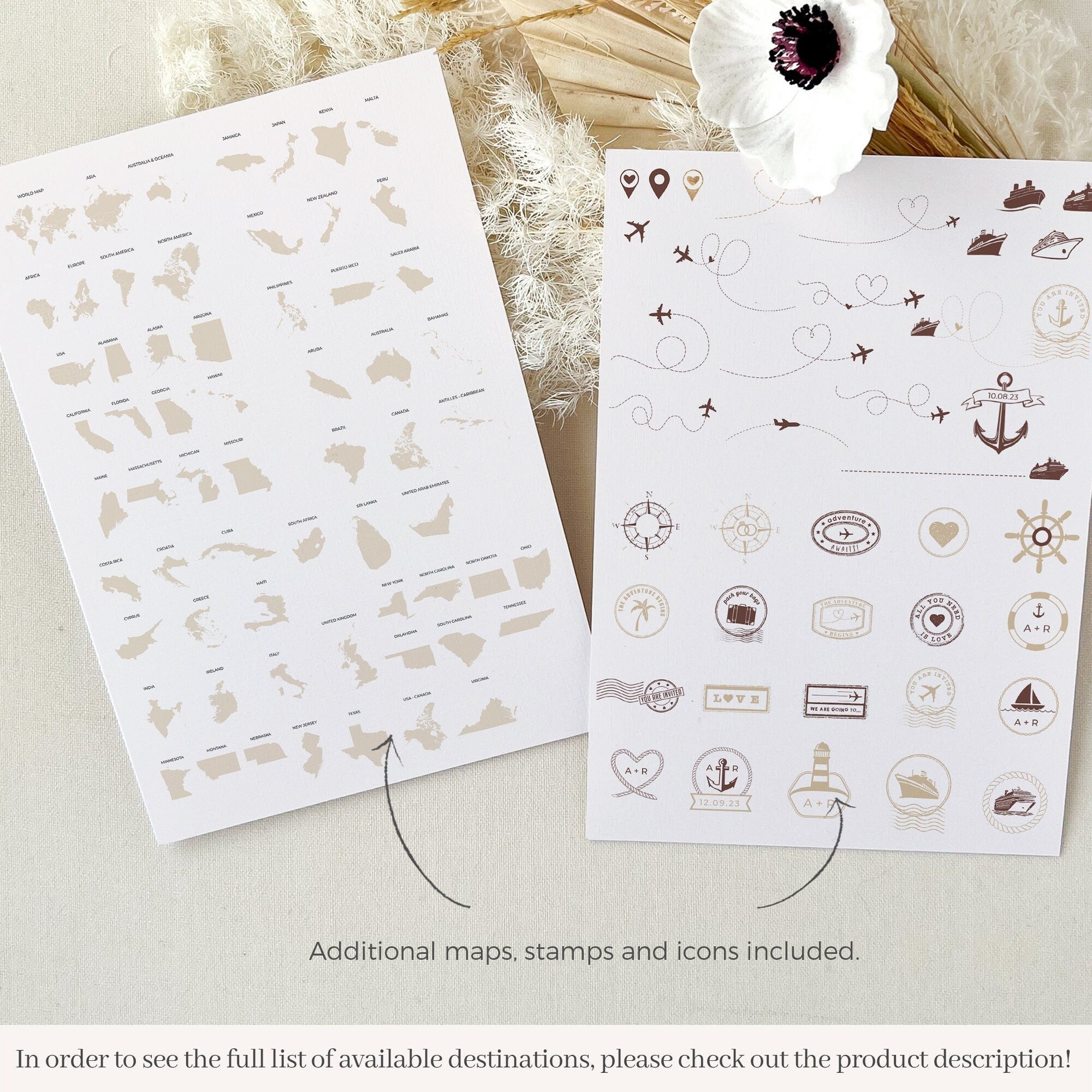 Italy Passport Wedding Invitation Template