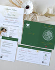 Mexico Passport Wedding Invitation Printable Template