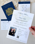 Uk Passport Wedding Invitation Template Printable