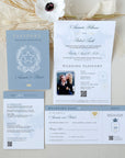 Italy Passport Wedding Invitation Template