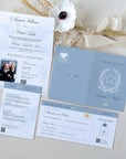Italy Passport Wedding Invitation Template
