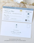 Italy Passport Wedding Invitation Template