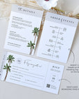Palm Tree Passport Wedding Invitation Template