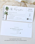 Palm Tree Passport Wedding Invitation Template