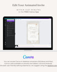 Boarding Pass Save the Date Video Template - Taupe