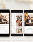 Rosegold Passport Style Wedding Thank You Card Video Template