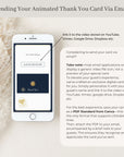 Navy Passport Style Wedding Thank You Card Video Template
