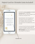 Navy Passport Style Wedding Thank You Card Video Template