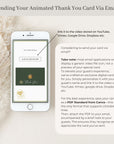 Sage Green Passport Style Wedding Thank You Card Video Template