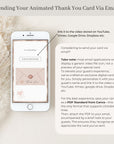 Rosegold Passport Style Wedding Thank You Card Video Template