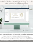 White & Gold Boarding Pass Save the Date Template