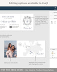 White & Gold Boarding Pass Save the Date Template
