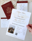 American Passport Wedding Invitation Template