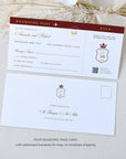 American Passport Wedding Invitation Template
