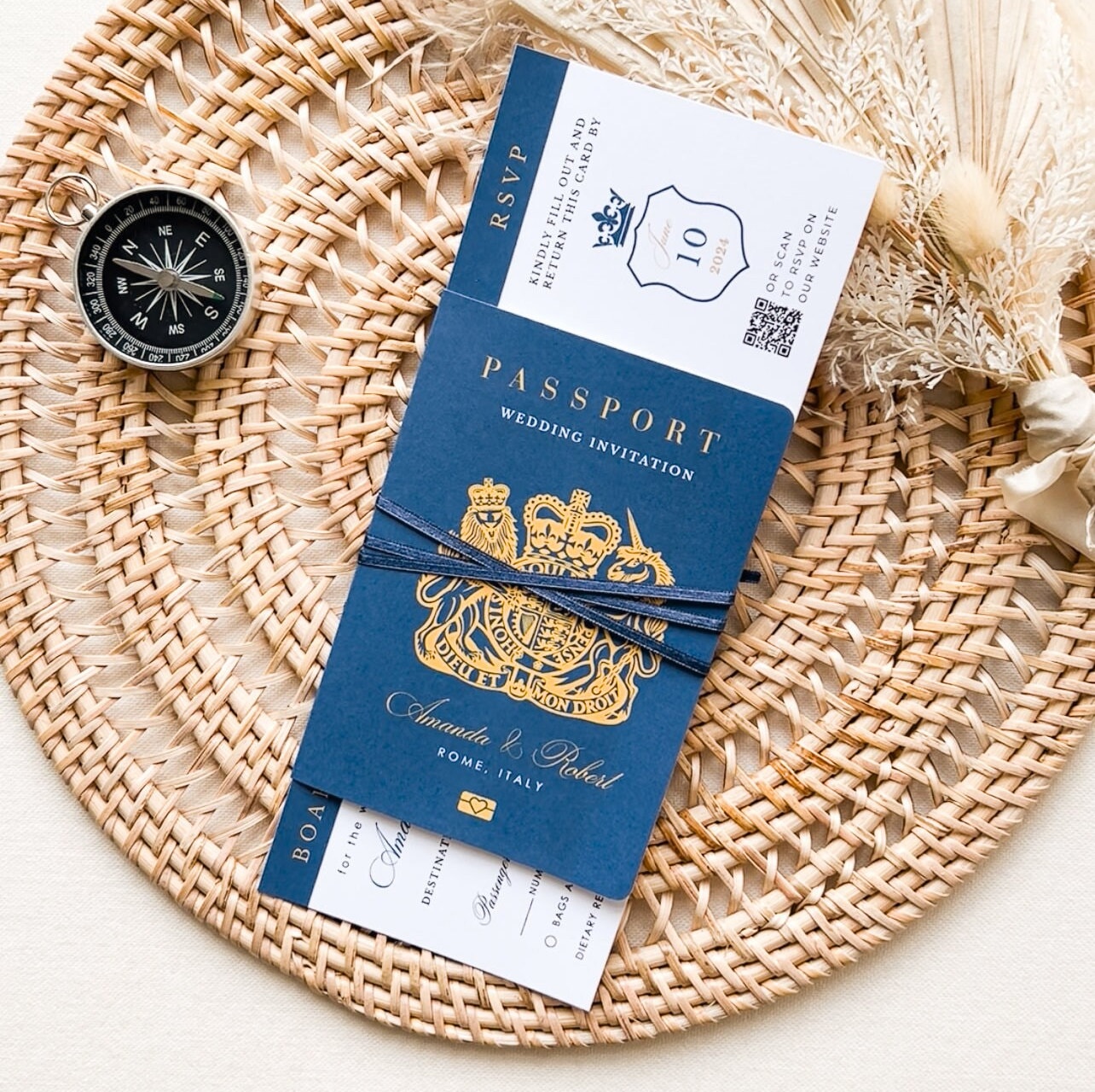 Uk Passport Wedding Invitation Template Printable
