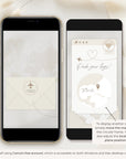 Boarding Pass Save the Date Video Template - Taupe