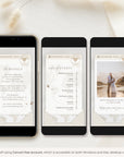 Boarding Pass Wedding Invitation Video Template - Taupe