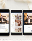 Navy Passport Style Wedding Thank You Card Video Template