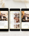Black Passport Style Wedding Thank You Card Video Template