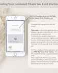Purple Passport Style Wedding Thank You Card Video Template