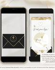 Boarding Pass Save the Date Video Template - Black