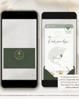 Boarding Pass Save the Date Video Template - Sage Green