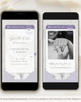 Boarding Pass Save the Date Video Template - Purple