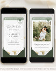 Boarding Pass Save the Date Video Template - Sage Green