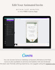 Boarding Pass Save the Date Video Template - Sage Green