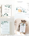 Luisa | Eucalyptus Wedding Stationery Bundle Templates