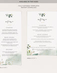 Flora | Wedding Menu Template