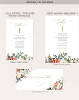 Natalia | Christmas Wedding Table Seating Cards Template
