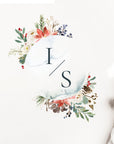 Natalia | Christmas Wedding Logo Design Template