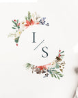 Natalia | Christmas Wedding Logo Design Template
