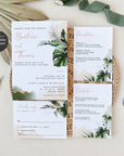 Palma | Tropical Wedding Invitation Set Template