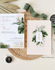Palma | Tropical Wedding Invitation Set Template