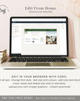 Palma | Tropical Boarding Pass Save The Date Template