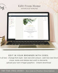 PALMA Tropical Wedding Welcome Letter And Itinerary Template
