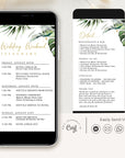 Palma | Tropical Wedding Weekend Itinerary Template Evite
