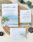 Mira | Tropical Wedding Invitation Suite Template
