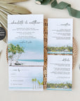 Mira | Tropical Wedding Invitation Suite Template