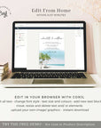 Mira | Tropical Wedding Invitation Template