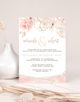 Aurora | Rose Gold wedding Invitation template