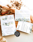 Flora | Rustic Wedding Invitation Set Printable