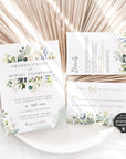Flora | Rustic Wedding Invitation Set Printable
