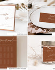 SIENNA Terracotta Wedding Printable Stationery Template Bundle