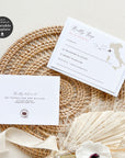 Italy Destination Wedding Invitation Template with RSVP