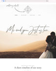 Giulia | Modern Geometric Wedding Logo Design Template