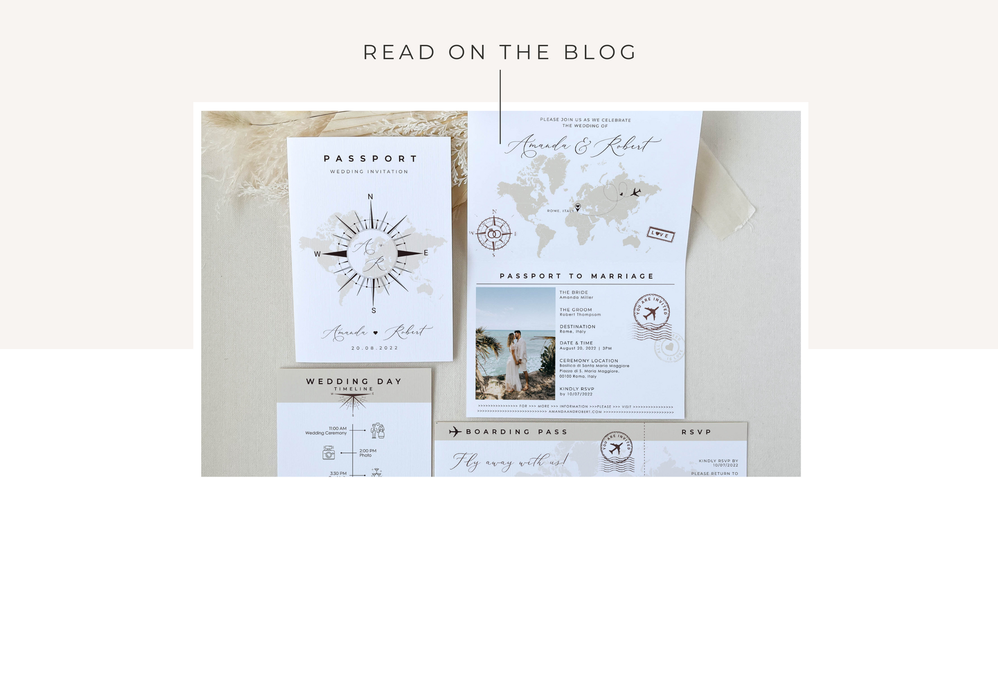 Easy to DIY passport wedding invitation a step by step guide