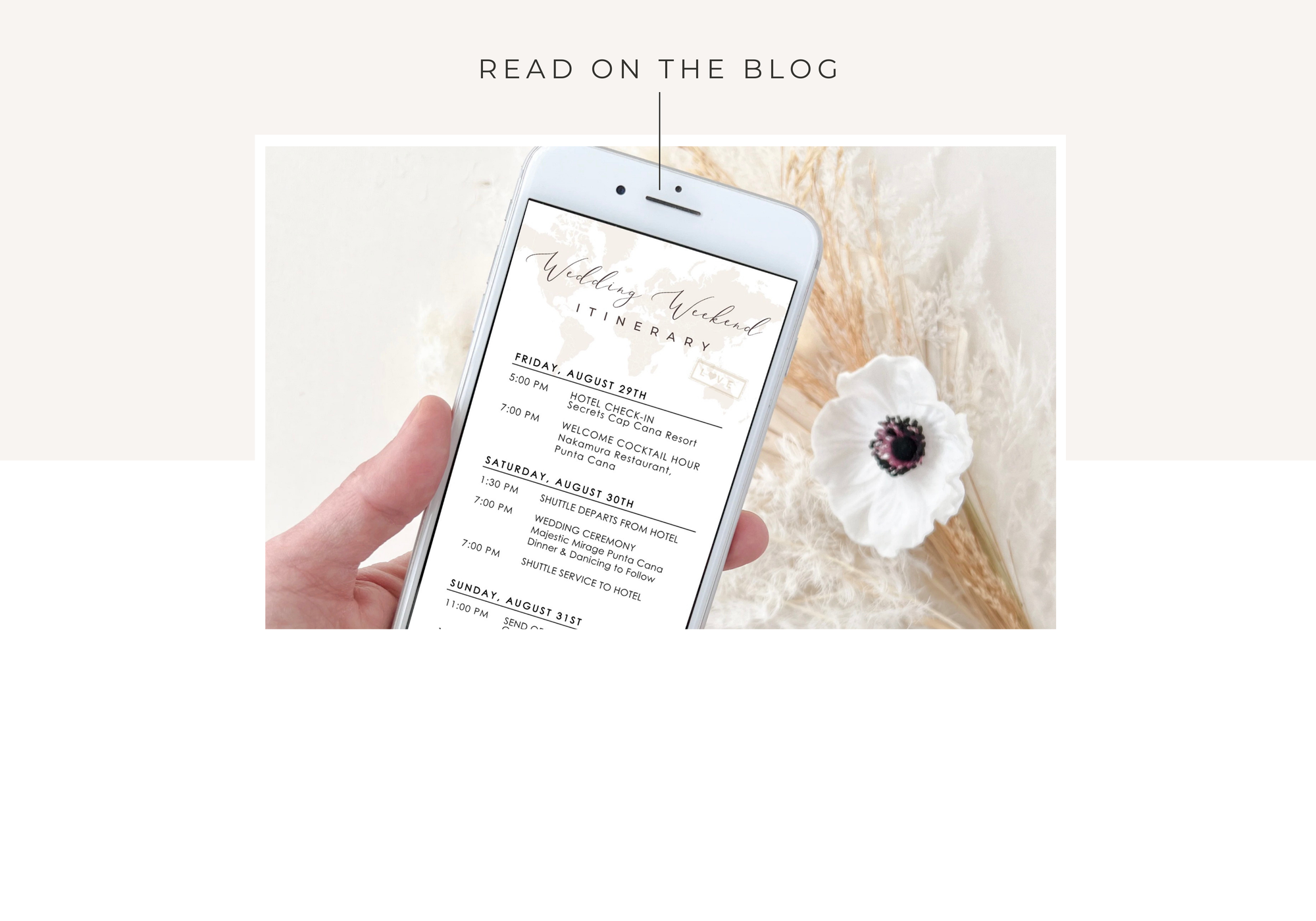How to Create a Wedding Itinerary Card That Guests Will Love